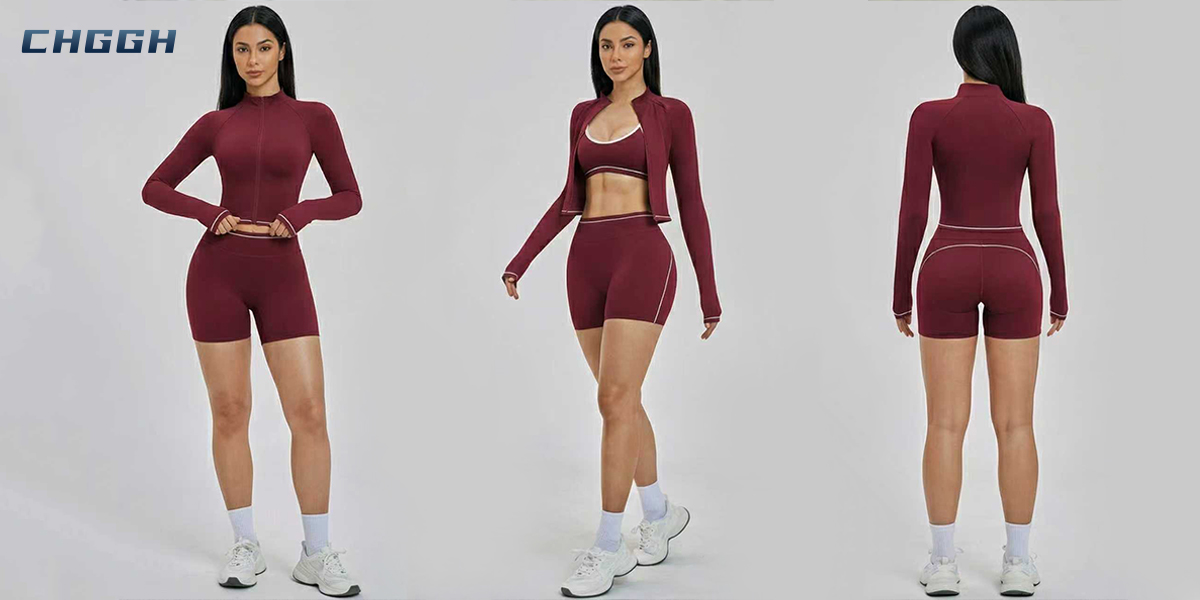 Contrast-Trim Activewear Set
