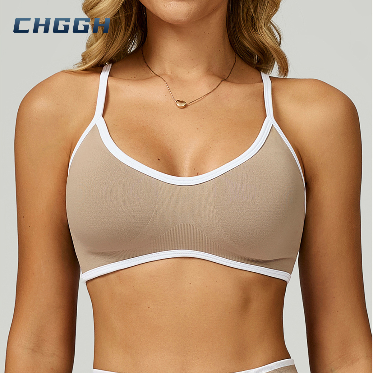 White Edge Yoga Fitness Top